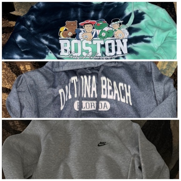 Boston sweatshirt, Daytona beach and Nike zip up. - Picture 1 of 6